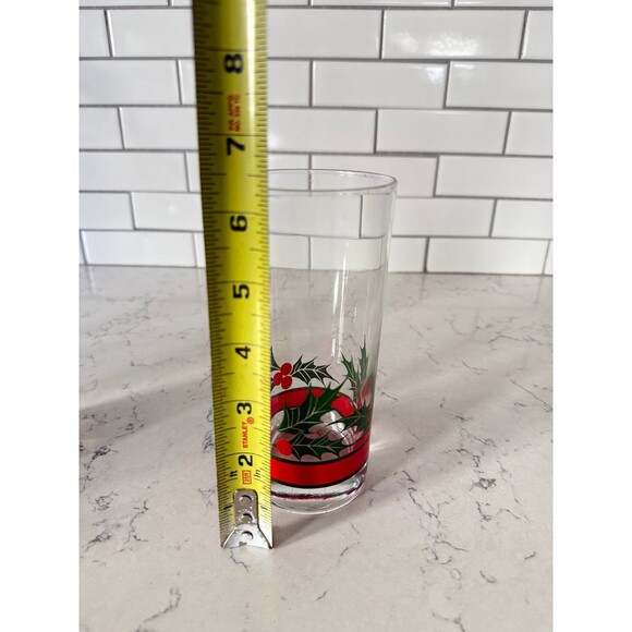 Libbey - Holly and Berries - Highball Glass - Set of 6- - Picture 6 of 6